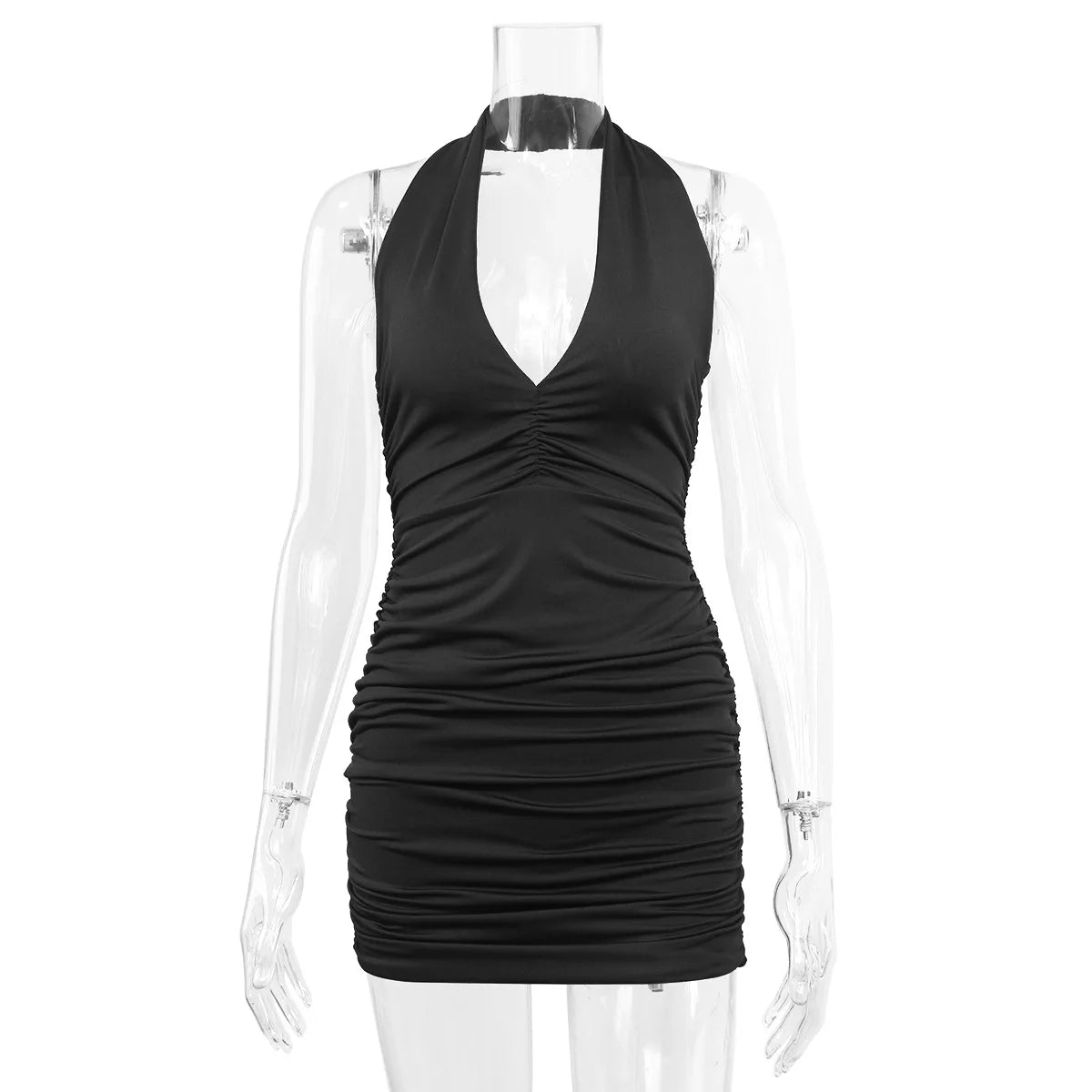 Velvia Ruffle Mini Dress
