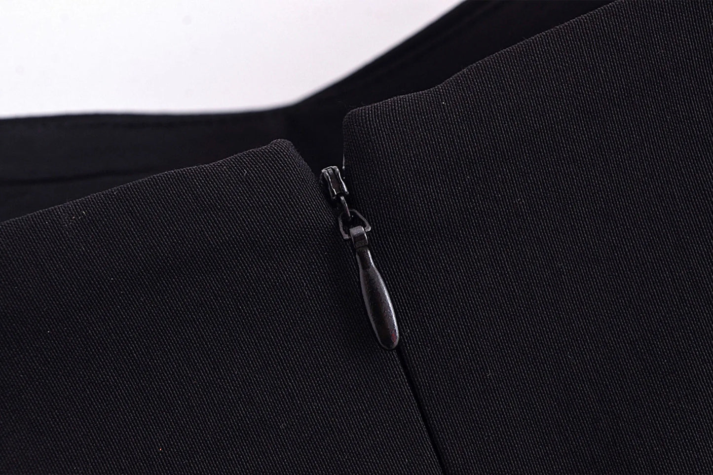 Black Hollow Out Mini Pleated Dress