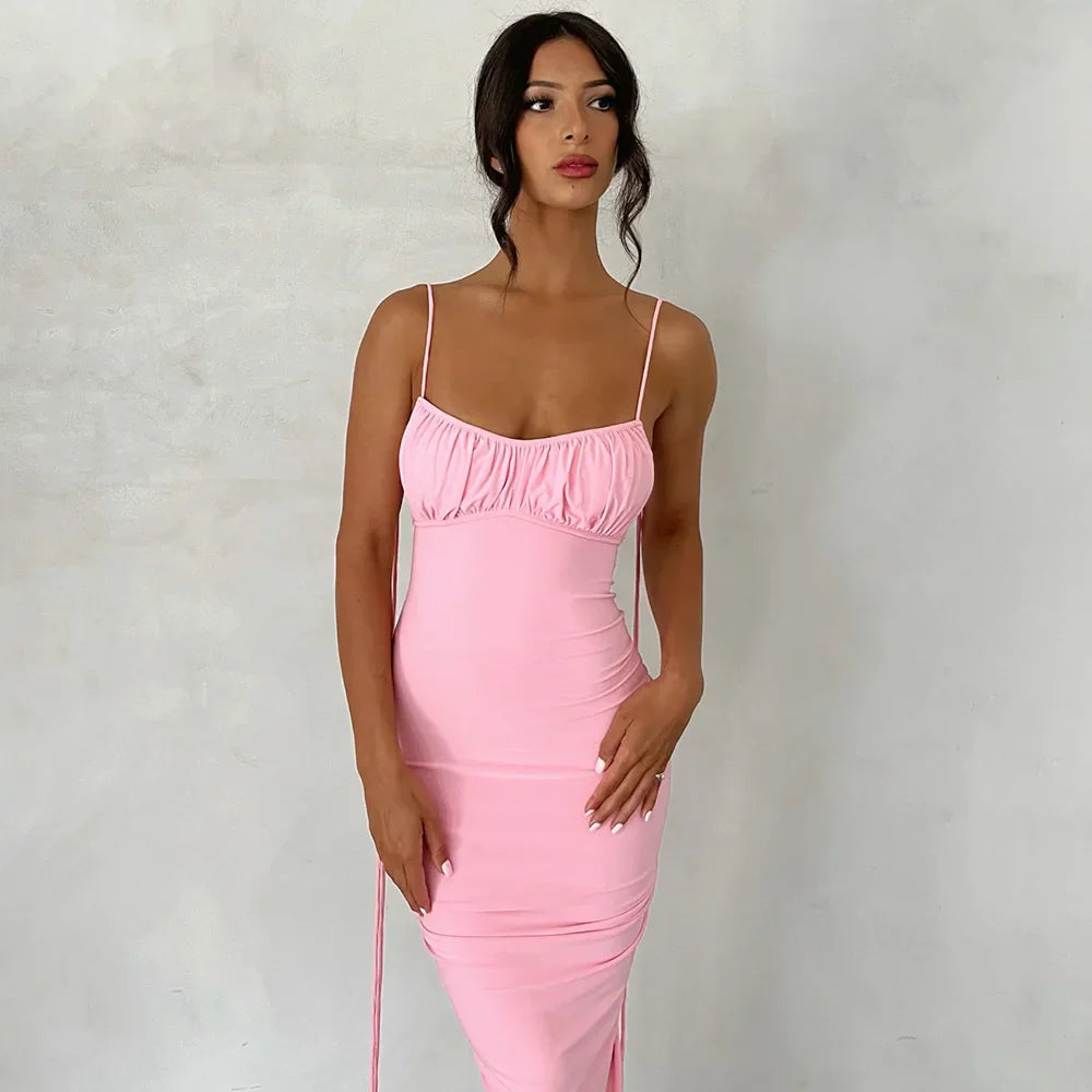 Elegant Backless Maxi Dress