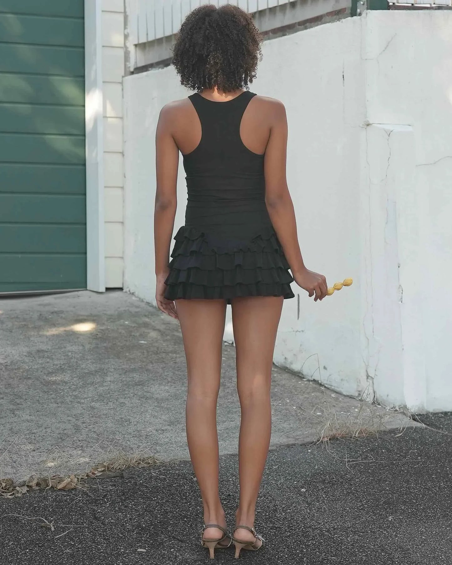 Ruffled Summer Mini Bodycon Dress