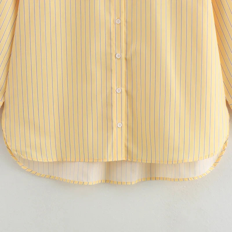 Right a shorts description for a Casual Loose Long Sleeve Top