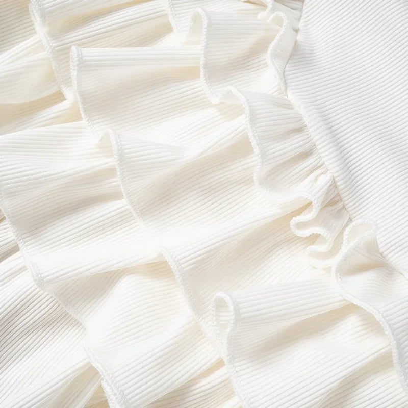 Ruffled Summer Mini Bodycon Dress