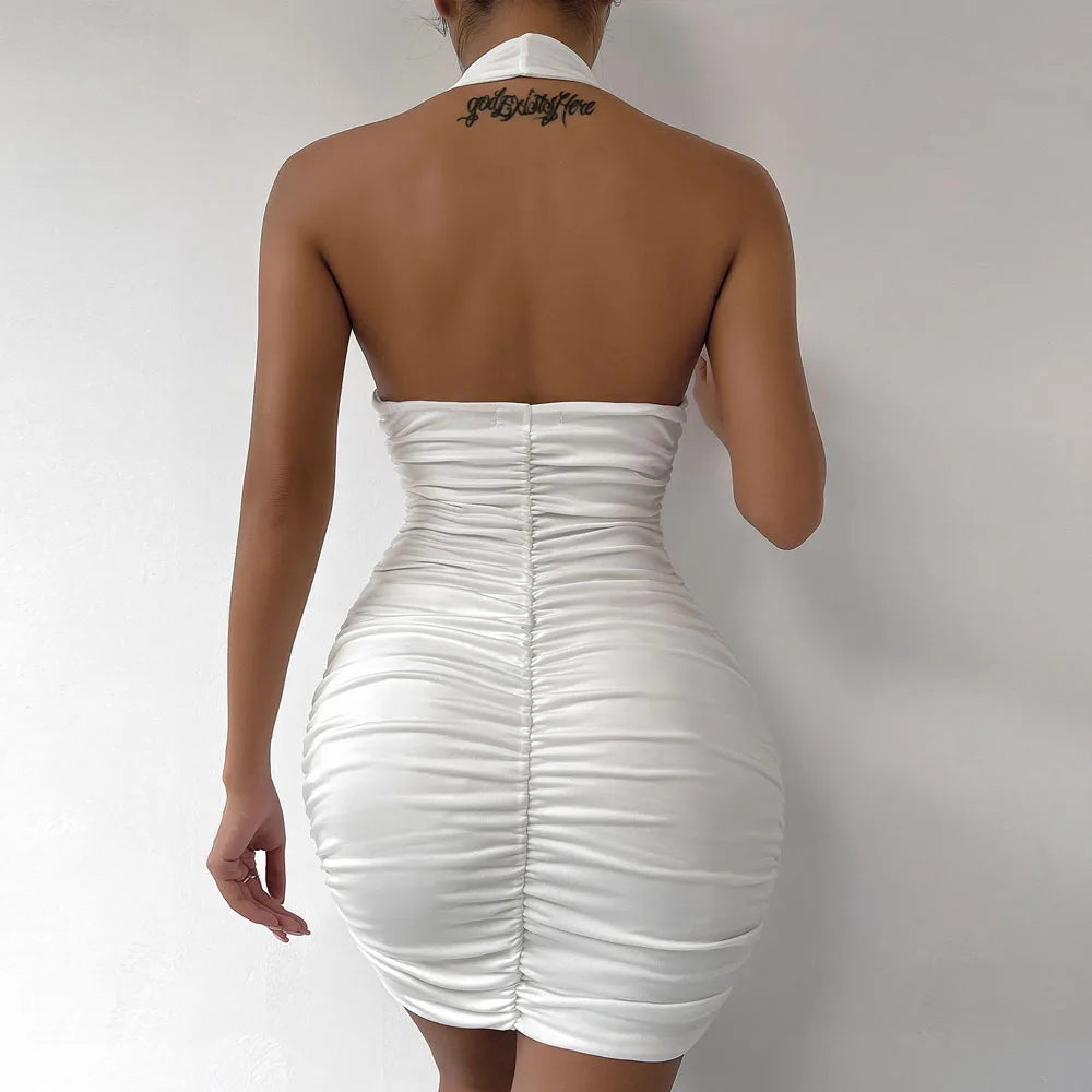 Velvia Ruffle Mini Dress