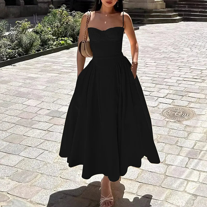 Spaghetti Strap Long Dresses
