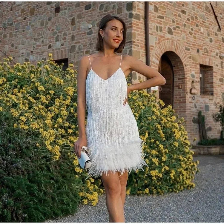 Tassel Fringed Bodycon Dress