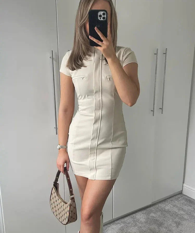 Vintage Mini Short Sleeve Mini Dress