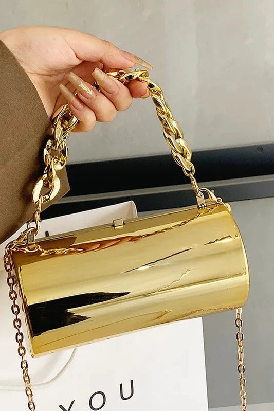 Cylinder Mini Evening Purse Clutch Bag