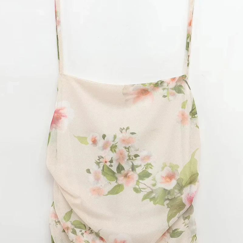 Elegant Slip Backless Midi Dress