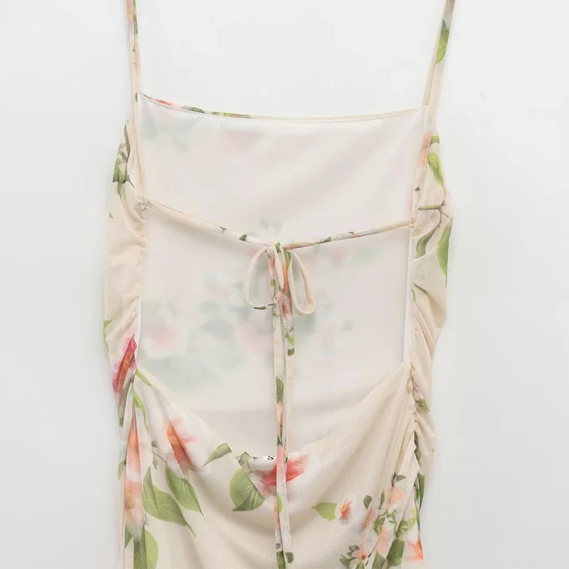 Elegant Slip Backless Midi Dress