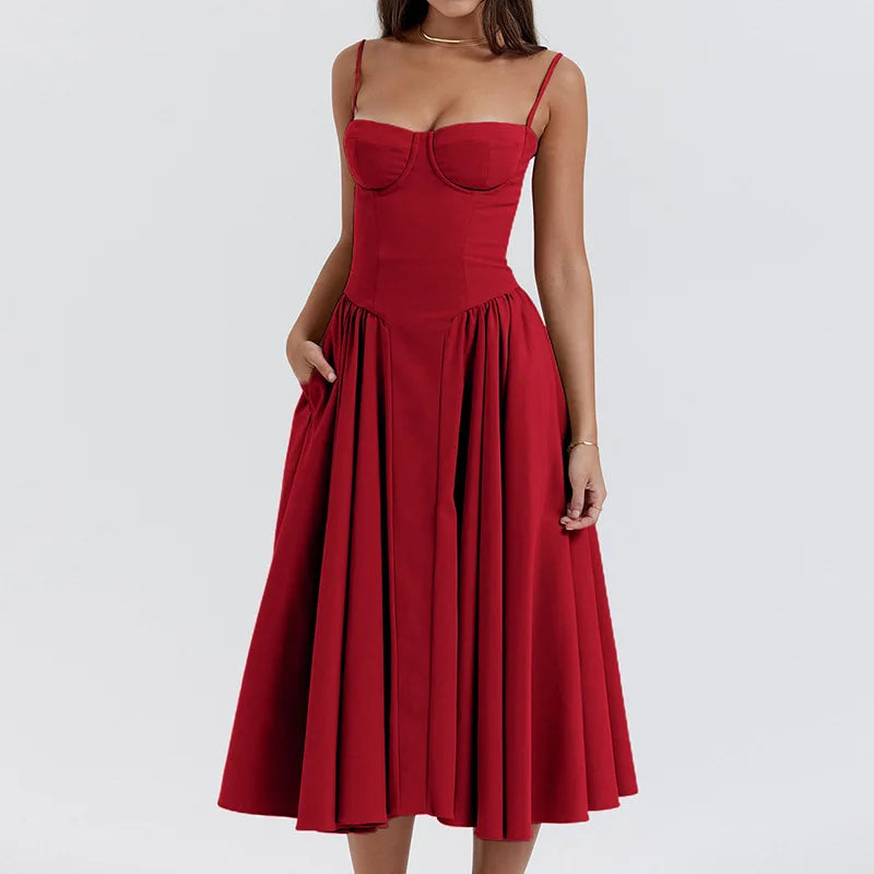 Spaghetti Strap Long Dresses