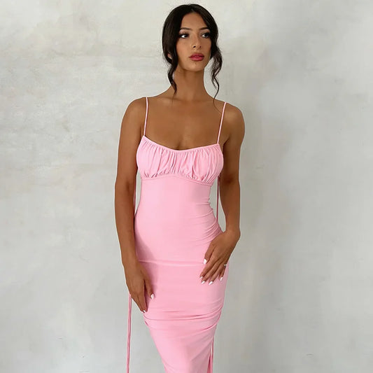 Elegant Backless Maxi Dress