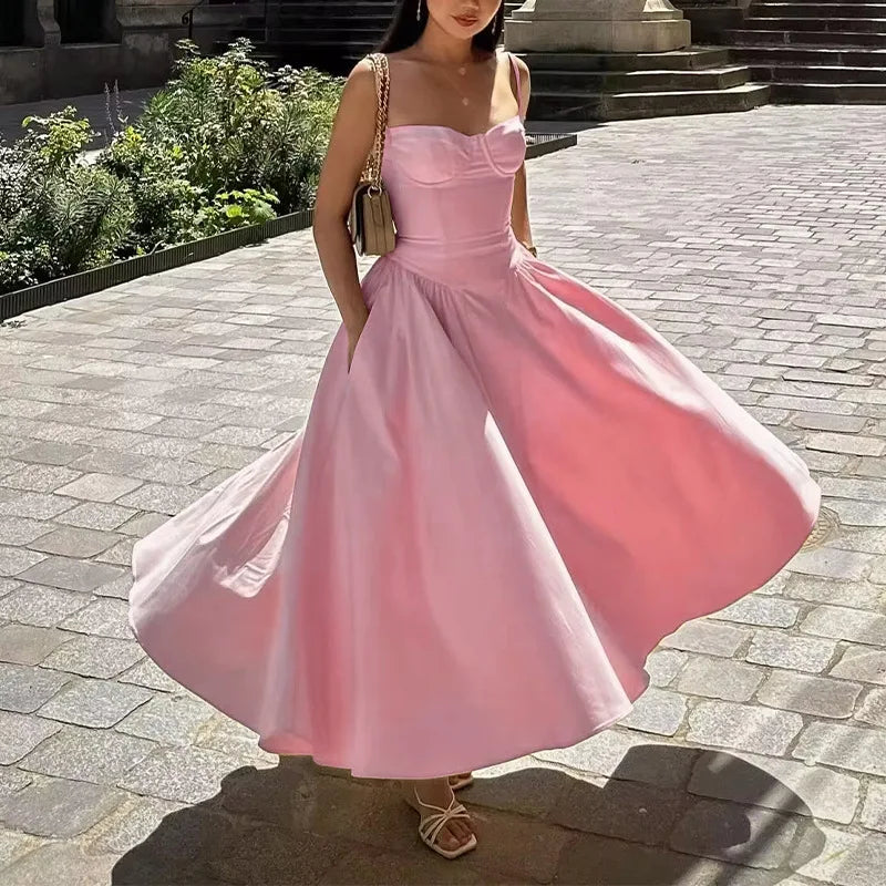 Spaghetti Strap Long Dresses