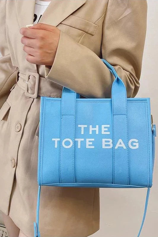 Leather Crossbody Tote Bag