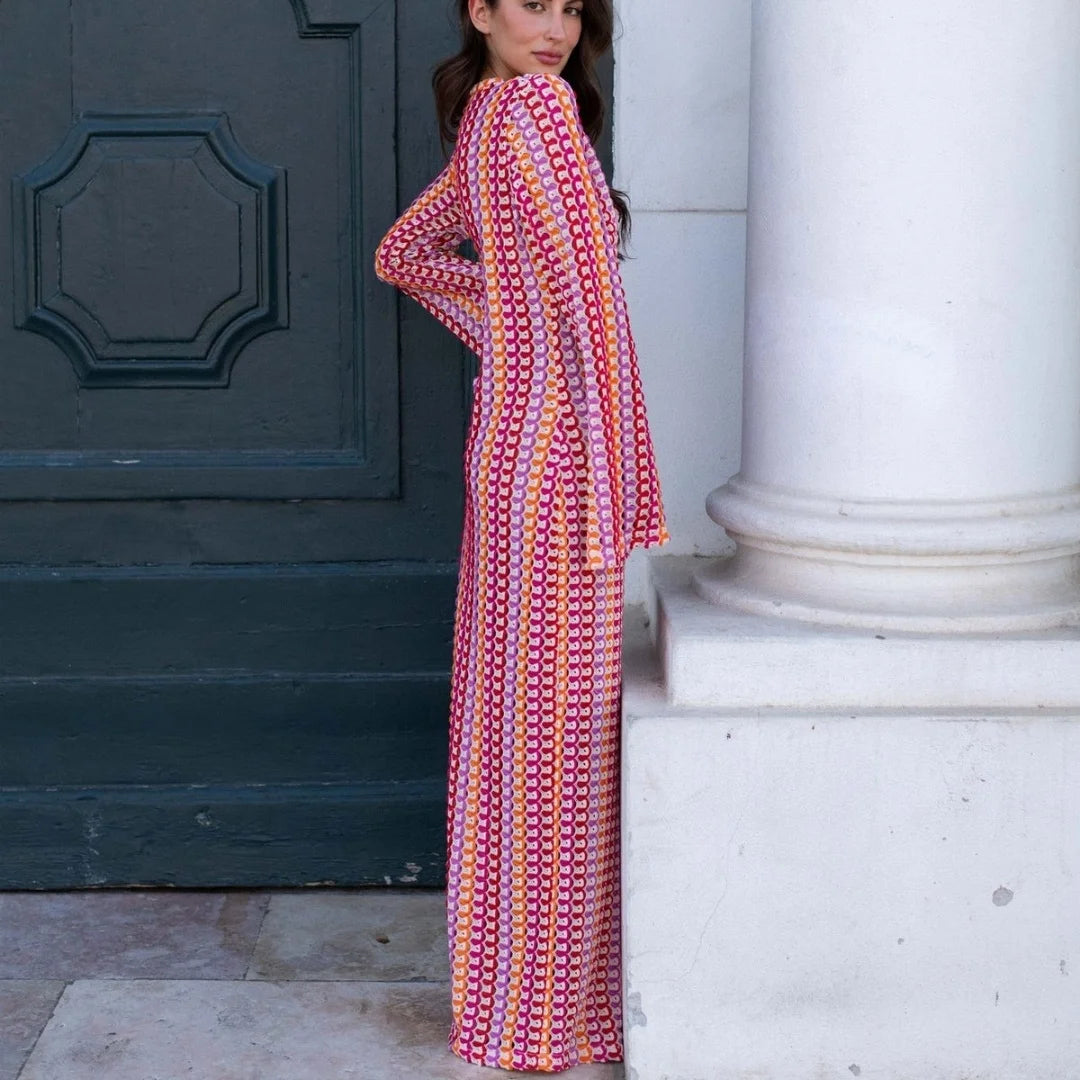 Crochet Knit Maxi Dress
