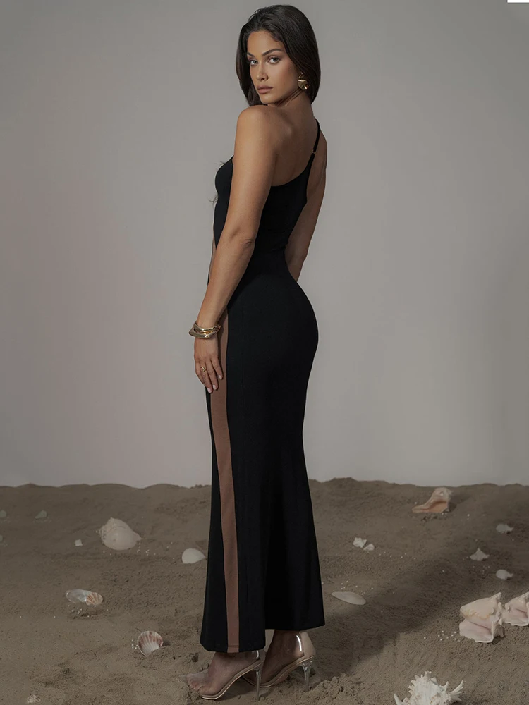 Off-shoulder Backless Long Dress