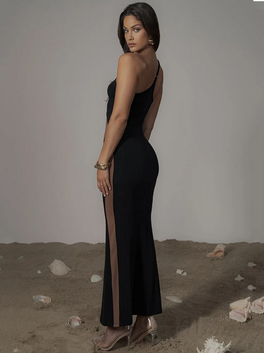 Off-shoulder Backless Long Dress